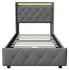 UnboxG: elegante letto imbottito 90x200 cm in flanella Anteprima dell’immagine prodotto 12