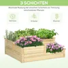 Outsunny Hochbeet, 3-stufige Pflanzenbeet, Pflanzentreppe Produktbild-Vorschau 4