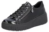 Rieker Damen Echtleder Sneaker schwarz, Damen:37 EU Produktbild-Vorschau 2