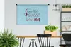 MuchoWow® Wandteppich Wandbehang Zitat "Noch ein Glas? Wein Produktbild-Vorschau 2