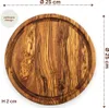 Schneidebrett rund mit Saftrille "The Goldcoin" Ø 25 cm Produktbild-Vorschau 3
