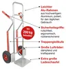 HBH® Sackkarre Alu 200kg Luftreifen TK200ALU04 Aluminium Produktbild-Vorschau 1