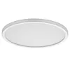 A white, circular LED ceiling light is shown against a white background. Produktbild-Vorschau