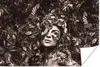 MuchoWow® Poster Frau - Sepia - Luxus 60x40 cm - Produktbild-Vorschau 1