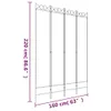 vidaXL 4-częściowy parawan biały 160x220 cm tkanina Podgląd zdjęcia produktu 8