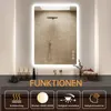 Badspiegel-mit-Beleuchtung 150x90cm - Badezimmerspiegel LED Produktbild-Vorschau 3