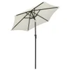 A white rectangular patio umbrella is shown against a white background. Produktbild-Vorschau