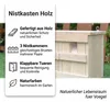 Mucola Nistkasten Vögel Nisthöhle mit 3 Nistkammern Produktbild-Vorschau 2
