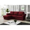 A red sectional sofa in a modern living room setting. Náhľad obrázku produktu