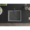 Mexen Pedro 1-Becken-Granit-Spüle 560 x 460 mm, Grau, Produktbild-Vorschau 4