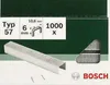 Bosch  Klammern Typ 57 - 10.6 x 1.25  x 8 mm 1000 Produktbild-Vorschau 1