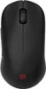 A top-down view of a black wireless computer mouse. Produktbild-Vorschau