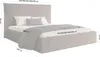 FEDVE Polsterbett Acate aus Velvet 180x200 cm, Braun Produktbild-Vorschau 8