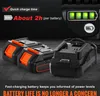 Two battery packs and a charger are displayed on a dark surface, with marketing text and graphics overlayed. Náhled obrázku produktu