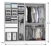 BELINI Verona MBP Schiebetürenschrank 200 cm Weiß/Sonoma Produktbild-Vorschau 3