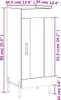 vidaXL Sideboard Hochglanz-Weiß 34,5x34x90 cm Holzwerkstoff Produktbild-Vorschau 8