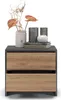 regalik Table de chevet PARI 2 tiroirs 50x45x35 cm – Voir les images du produit 1