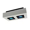 MIRORA LED Deckenleuchte 2-flammig GU10 Schwenkbar Schwarz Produktbild-Vorschau 1