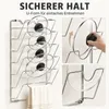 Topfdeckelhalter 5-stufig, Deckelhalter ohne Bohren, Metall Produktbild-Vorschau 2