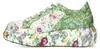 Laura Vita Damen Sneaker Pailletten floral Ornament Plateau Produktbild-Vorschau 4
