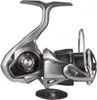 A studio shot of a fishing reel against a white background. Produktbild-Vorschau