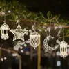 9 pièces de décorations en bois Ramadan Kareem, décorations Voir les images du produit 3