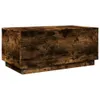 vidaXL Table basse avec lampes LED chêne fumé 90x50x40 cm Voir les images du produit 13
