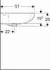 Geberit 223065068 Renova Waschtisch, 65x51cm Produktbild-Vorschau 5