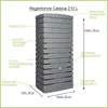 FLORANTIA Regentonne Catania 210 Liter grau granit Produktbild-Vorschau 2