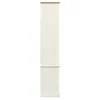 The Living Store Vitrine VIGO Weiß 85x35x170 cm Massivholz Produktbild-Vorschau 5