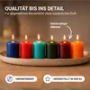 Candele di cera a pilastro Ø4cm x 6cm ( 6 pezzi ) diametro Anteprima dell’immagine prodotto 8