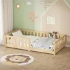 ML-Design Kinderbett 80x160 cm Natur Bodenbett für Kinder Produktbild-Vorschau 1