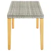 vidaXL Panchina da giardino 80 cm in poly rattan grigio Anteprima dell’immagine prodotto 2