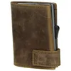A brown leather cardholder is shown against a white background. Produktbild-Vorschau
