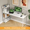 Bureau d'ordinateur 120 x 60 cm, grand plateau, structure Voir les images du produit 4