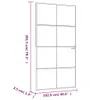 Innentür Schwarz 102x201,5 cm Hartglas & Aluminium Schlank Produktbild-Vorschau 8