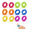 12pcs Anti-Stress Finger-Ring-Set aus Silikon, Produktbild-Vorschau 1