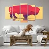 Bild auf Leinwand - Leinwandbild - Bison Illustration Bunt Produktbild-Vorschau 6