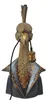 dekorative Tischlampe goldener Pfau im Frack H. 58cm Produktbild-Vorschau 3