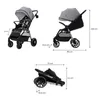 Kinderkraft GRANDE 2 Passeggino pieghevole con seduta Anteprima dell’immagine prodotto 12