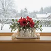 Jinfa Handgefertigtes kleines Keramikvasen-Set Tisch- & Produktbild-Vorschau 11