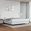 vidaXL Box spring bed frame white 200x200 cm Imitace kůže Náhled obrázku produktu 2