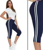 MORAJ Damen Leggings 1100-016 3/4 Leggins mit Streifen Produktbild-Vorschau 3