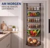 Türregal aus Metall mit Korb – Hängeregal für Küche & Produktbild-Vorschau 9