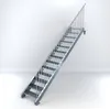 Stahltreppe 13 Stufen bis Höhe 260 cm, Laufbreite : 70 cm Produktbild-Vorschau 1