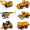 Relaxdays Baustellenfahrzeuge Kinder, 6er Set, Produktbild-Vorschau 1