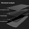 An exploded view diagram illustrating the layers of a screen protector. Produktbild-Vorschau