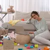 Úložný košík Relaxdays, sada 4 ks, morská tráva, pletený Náhľad obrázku produktu 3