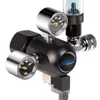 A close-up studio shot of a CO2 regulator set for aquariums. Podgląd zdjęcia produktu