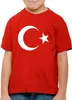 BaumwolleCloud Türkei Kinder T-Shirt Turkey Türkiye Flagge Produktbild-Vorschau 1